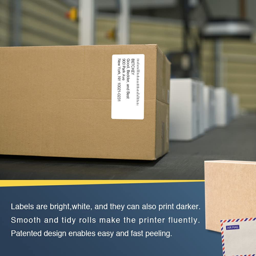 6-Pack DK11240 Thermal Labels for Brother QL Series Printers (QL500, QL560, QL570, QL580N, QL1060N, etc.)