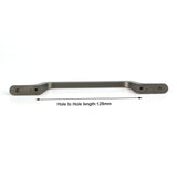 Black Zinc Kitchen Cabinet Handles Drawer Bar Handle Pull 128mm - Side View