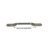 Black Zinc Kitchen Cabinet Handles Drawer Bar Handle Pull 96mm - Front View
