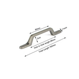 Black Zinc Kitchen Cabinet Handles Drawer Bar Handle Pull 96mm - Side View