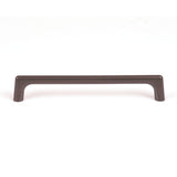 Black Zinc Kitchen Cabinet Handles Drawer Bar Handle Pull 160mm - Front View