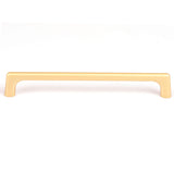 Contemporary Gold Zinc Drawer Handles - 192mm Cabinet Pulls with Laser Edge Design - Front View