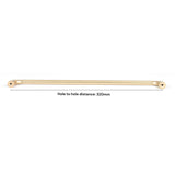 Gold Zinc Kitchen Cabinet Handles Drawer Bar Handle Pull 320mm - Side View