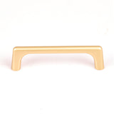 Modern Elegant Gold Zinc Cabinet Pulls for Kitchen - 96mm - Front View