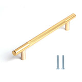 160mm Cabinet Handles Gold Drawer Pulls Knobs Hardware for Kitchen Bathroom Furniture Cupboard - Front View