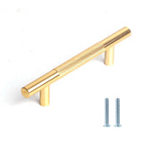 96mm Cabinet Handles Gold Drawer Pulls Knobs Hardware for Kitchen Bathroom Furniture Cupboard - Front View