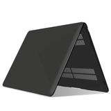 MacBook Air 13-Inch Protective Shell Case with Keyboard Cover - Compatible with 2018-2022 Models (A1932, A2179, A2337) - Black - Rear View