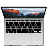 MacBook Air 13-Inch Protective Shell Case with Keyboard Cover - Compatible with 2018-2022 Models (A1932, A2179, A2337) - Black