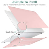 MacBook Air 13-Inch Protective Case with Keyboard Cover - Fits Models A1932, A2179, A2337 (2018-2022) - Close-Up Angle
