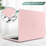 MacBook Air 13-Inch Protective Case with Keyboard Cover - Fits Models A1932, A2179, A2337 (2018-2022) - Low Angle