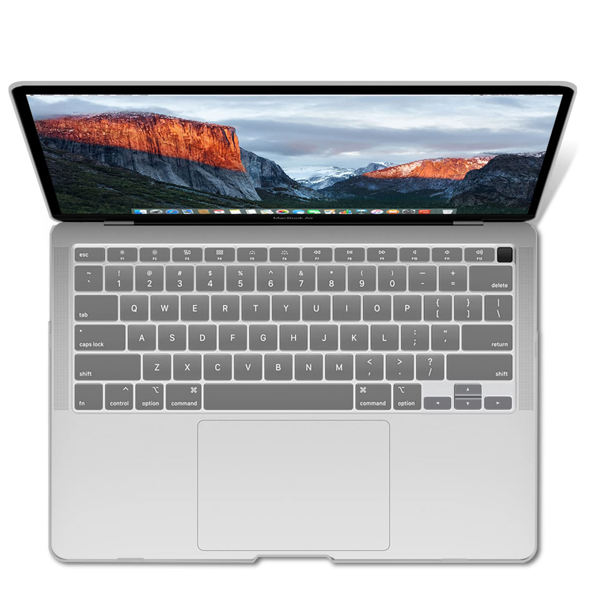 Clear Protective Case with Keyboard Cover for MacBook Air 13 Inch (2018-2022) A1932 A2179 A2337