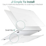 Clear Protective Case with Keyboard Cover for MacBook Air 13 Inch (2018-2022) A1932 A2179 A2337