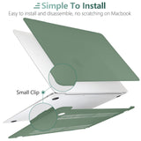 Dark Green Protective Case for MacBook Air 13 Inch (2018-2022) with Keyboard Cover - Fits Models A1932, A2179, A2337 - Extra Image