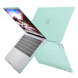 MacBook Air 13 Inch Protective Shell Case with Keyboard Cover - Green, Fits Models A1932, A2179, A2337 (2018-2020) - 45-Degree Angle
