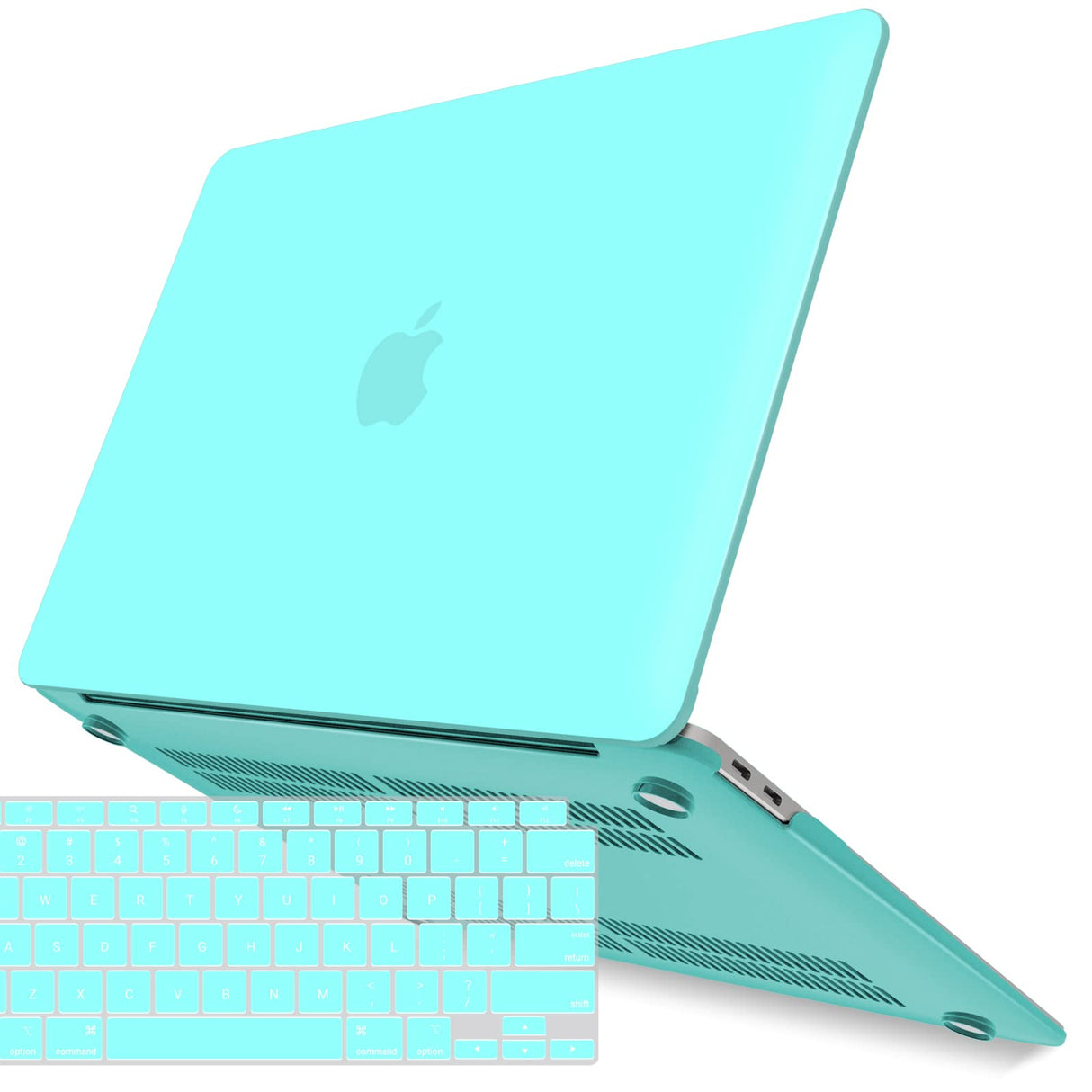 Tiffany Blue Hard Shell Case and Keyboard Cover for MacBook Air 13 Inch (Models A1932, A2179, A2337) 2018-2022