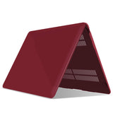 Wine Red Shell Case with Keyboard Cover for MacBook Air 13 (2018-2022) - Models A1932, A2179, A2337 - 45-Degree Angle