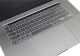 Matte Hard Shell Case with Keyboard Cover for MacBook Pro 16 inch 2020 A2141 - Clear Touch Bar Design - Top-Down View