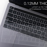 Keyboard Cover Skin For MacBook Pro 13 Pro 16 A2338 A2289 A2251 A2141 M1 M2 2020 to 2023 Clear - Close-Up Angle