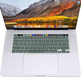 Keyboard Cover Skin For MacBook Pro 13 Pro 16 A2338 A2289 A2251 A2141 M1 M2 2020 to 2023 Dgreen - Close-Up Angle
