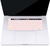 Keyboard Cover Skin For MacBook Pro 13 Pro 16 A2338 A2289 A2251 A2141 M1 M2 2020 to 2023 Pink - Rear View