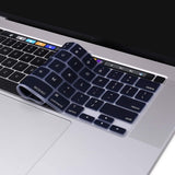 Keyboard Cover Skin For MacBook Pro 13 Pro 16 A2338 A2289 A2251 A2141 M1 M2 2020 to 2023 Navy Blue - Side View