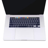 Keyboard Cover Skin For MacBook Pro 13 Pro 16 A2338 A2289 A2251 A2141 M1 M2 2020 to 2023 Navy Blue - Close-Up Angle
