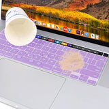 Keyboard Cover Skin For MacBook Pro 13 Pro 16 A2338 A2289 A2251 A2141 M1 M2 2020 to 2023 purple - 45-Degree Angle