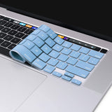 Keyboard Cover Skin For MacBook Pro 13 Pro 16 A2338 A2289 A2251 A2141 M1 M2 2020 to 2023 Sky Blue - 45-Degree Angle