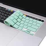Keyboard Cover Skin For MacBook Pro 13 Pro 16 A2338 A2289 A2251 A2141 M1 M2 2020 to 2023 Mint Green - Top-Down View