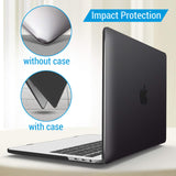 MacBook Pro 13 Inch Hard Shell Case with Keyboard Cover for M1 M2 Models (2016-2023) - Black A2338 A2289 A2251 A2159 Compatible - Extra Image