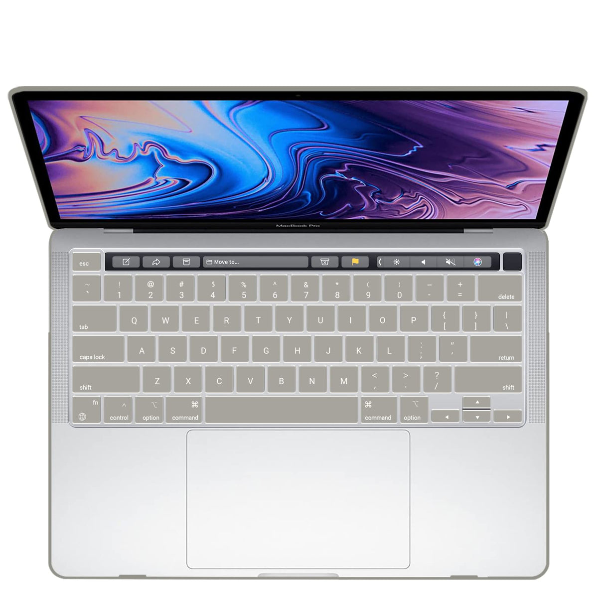 Frosted Hard Shell Cover with Keyboard Skin for 13-Inch MacBook Pro (2016-2023) - Fits M1/M2 Models A2338/A2289/A2251/A2159