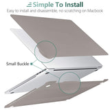 Frosted Hard Shell Cover with Keyboard Skin for 13-Inch MacBook Pro (2016-2023) - Fits M1/M2 Models A2338/A2289/A2251/A2159