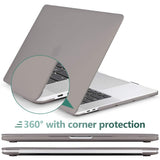 Frosted Hard Shell Cover with Keyboard Skin for 13-Inch MacBook Pro (2016-2023) - Fits M1/M2 Models A2338/A2289/A2251/A2159