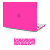 Vibrant Hot Pink Hard Shell Case with Keyboard Cover for MacBook Pro 13 (2016-2023) - Fits M1 & M2 Models