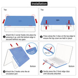 Vibrant Hot Pink Hard Shell Case with Keyboard Cover for MacBook Pro 13 (2016-2023) - Fits M1 & M2 Models - Side View