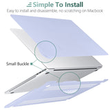 Suitable for  MacBook Pro 13 Inch Case 2016-2023 M1 M2 A2338 A2289 A2251 A2159 Hard Shell Case Keyboard Cover - 45-Degree Angle