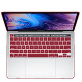 Wine Red Hard Shell Case with Keyboard Cover for 13-Inch MacBook Pro (2016-2023, M1/M2) - Extra Image