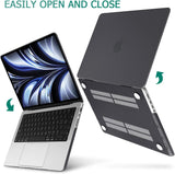 MacBook Pro 14 M2/M1 Hardshell Case with Keyboard Cover - Black (2023/2022/2021 Model A2779 & A2442) - Top-Down View