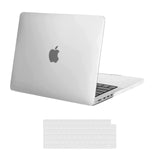 Protective Hardshell Case & Keyboard Cover for 14 MacBook Pro M2 A2779 & M1 A2442 (2021-2023) - White