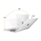 Protective Hardshell Case & Keyboard Cover for 14 MacBook Pro M2 A2779 & M1 A2442 (2021-2023) - White