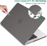 Suitable for  MacBook Pro 14 Max Inch Case 2023 2022 2021 M2 A2779 M1 A2442 Hardshell Case Keyboard Cover Grey - Rear View