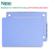 Suitable for  MacBook Pro 14 Max Inch Case 2023 2022 2021 M2 A2779 M1 A2442 Hardshell Case Keyboard Cover - Low Angle