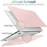 Suitable for  MacBook Pro 16 inch Case 2023 2022 2021 M2 A2780 A2485 M1 Pro/Max Hard Shell Case Keyboard Cover Sold Pink - Top-Down View