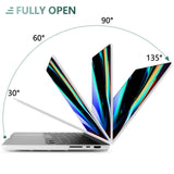 MacBook Pro 16-inch Hard Shell Case & Keyboard Cover - Compatible with 2023, 2022, 2021 M2/A2780 & M1 Pro/Max - White - Rear View