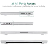 MacBook Pro 16-inch Hard Shell Case & Keyboard Cover - Compatible with 2023, 2022, 2021 M2/A2780 & M1 Pro/Max - White