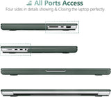 Midnight Green Hard Shell Case and Keyboard Cover for MacBook Pro 16 (2023, 2022, 2021) M2 A2780 A2485 M1 Pro/Max
