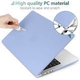 MacBook Pro 16-inch Hard Shell Case with Keyboard Cover for 2021-2023 Models (M2/M1) - A2780/A2485 Compatible - Rear View