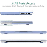 MacBook Pro 16-inch Hard Shell Case with Keyboard Cover for 2021-2023 Models (M2/M1) - A2780/A2485 Compatible - Close-Up Angle