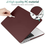 Wine Red Hard Shell Case with Keyboard Cover for MacBook Pro 16 inch (2023, 2022, 2021) M2 A2780 A2485 M1 Pro/Max - Top-Down View