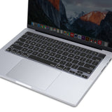 Keyboard Cover Skin For MacBook Air Pro 13 13.6 14 15.3 16 A2442 A2779 A2485 A2780 A2681 A2941 M1 M2 2021 to 2023 Black - 45-Degree Angle